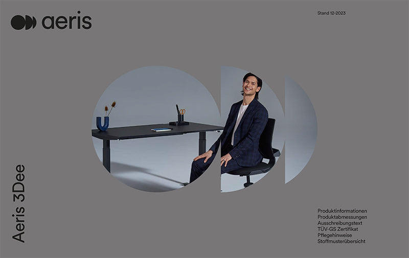 Aeris 3Dee executive chair: data sheet with technical data, specifications and certificates