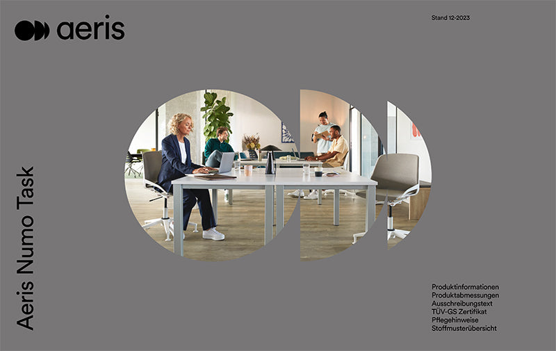 Aeris Numo Task office chair: data sheet with technical data, specifications and certificates